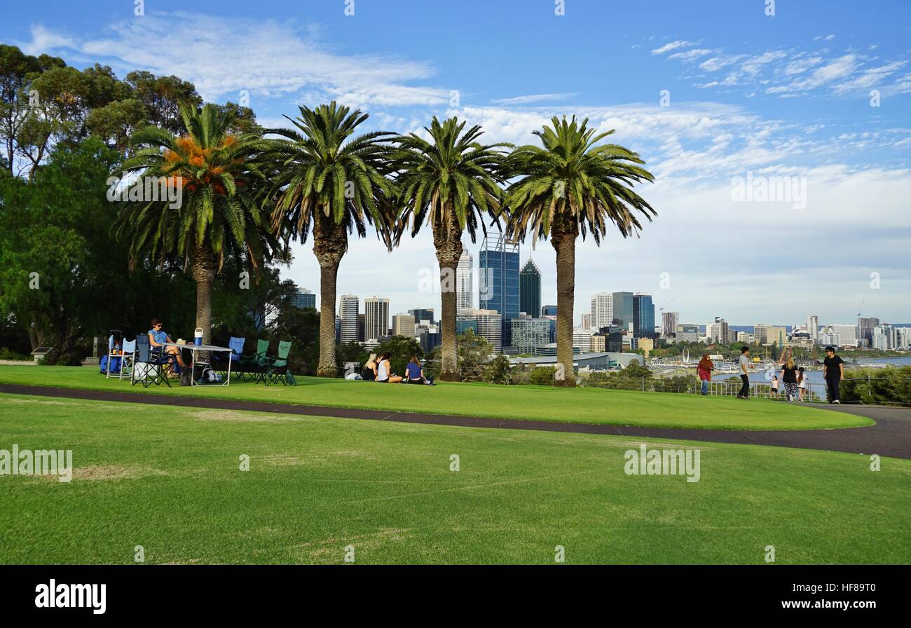 Kings Park, ein großer Park in der Stadt Perth ist an der Western Australian botanische Garten beherbergt. Stockfoto