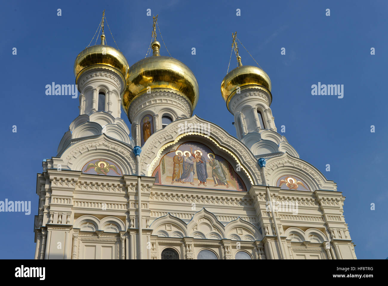 Russisch-Orthodoxe Kirche St. Peter Und Paul, König-Georg-Straße, Karlsbad, stilsicheren, Russisch-orthodoxe Kirche St. Peter und Paul, Koenig Georg s Stockfoto