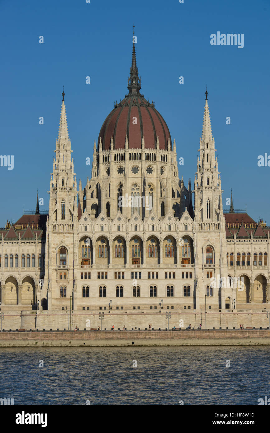 Parlamentsgebaeude, Kossuth Lajos ter, Budapest, Ungarn, Parlamentsgebäude, Ungarn Stockfoto