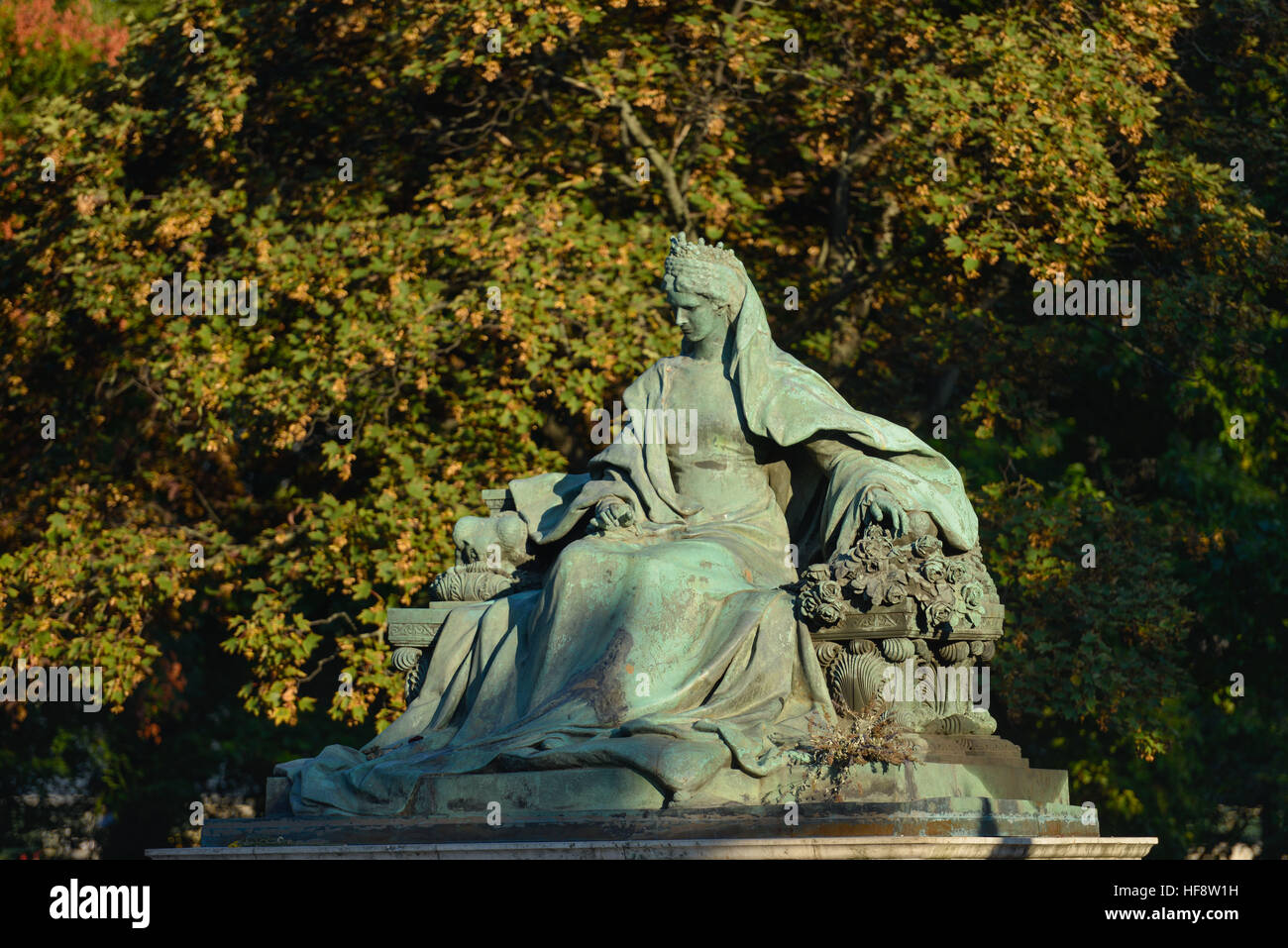Sissi-Denkmal, Budapest, Ungarn, Sissi Denkmal, Ungarisch Stockfoto