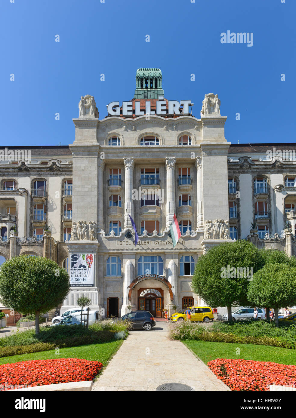 Hotel Gellert, Buda, Budapest, Ungarn, Hotel Gellert, Ungarn Stockfoto