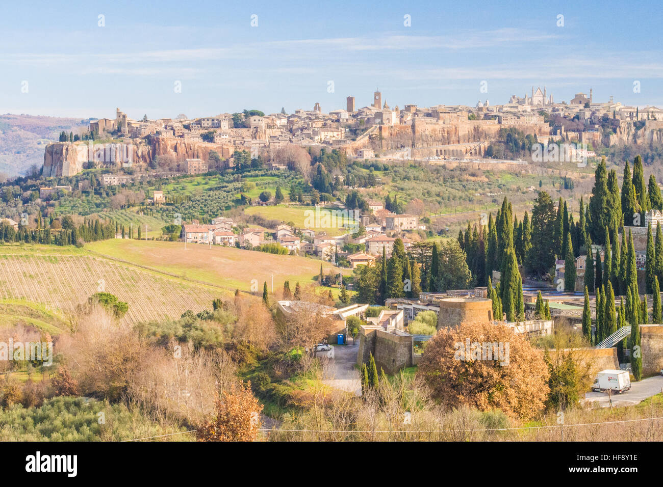 Orvieto, eine Stadt in der Region Provinz Terni, Umbrien, Italien. Stockfoto