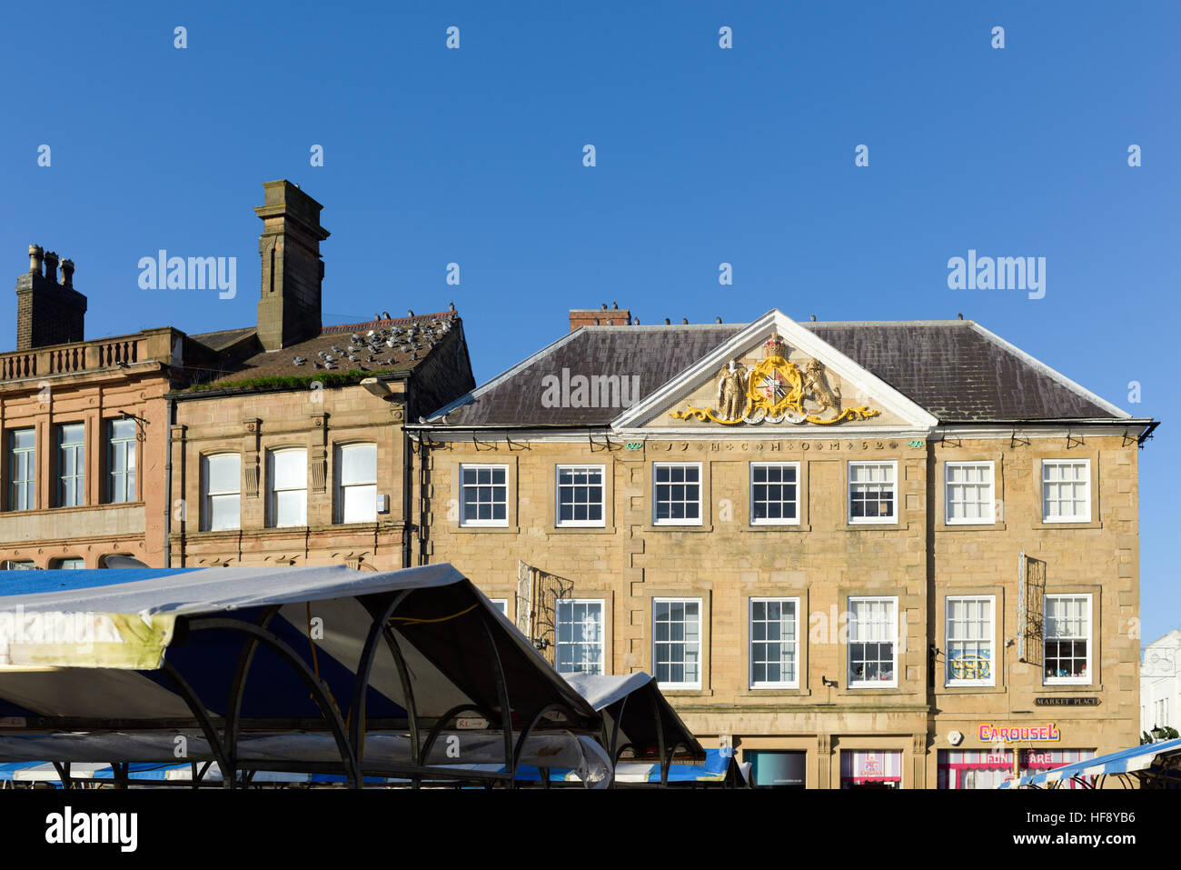 Nottinghamshire Marktstadt von Mansfield, UK. Stockfoto