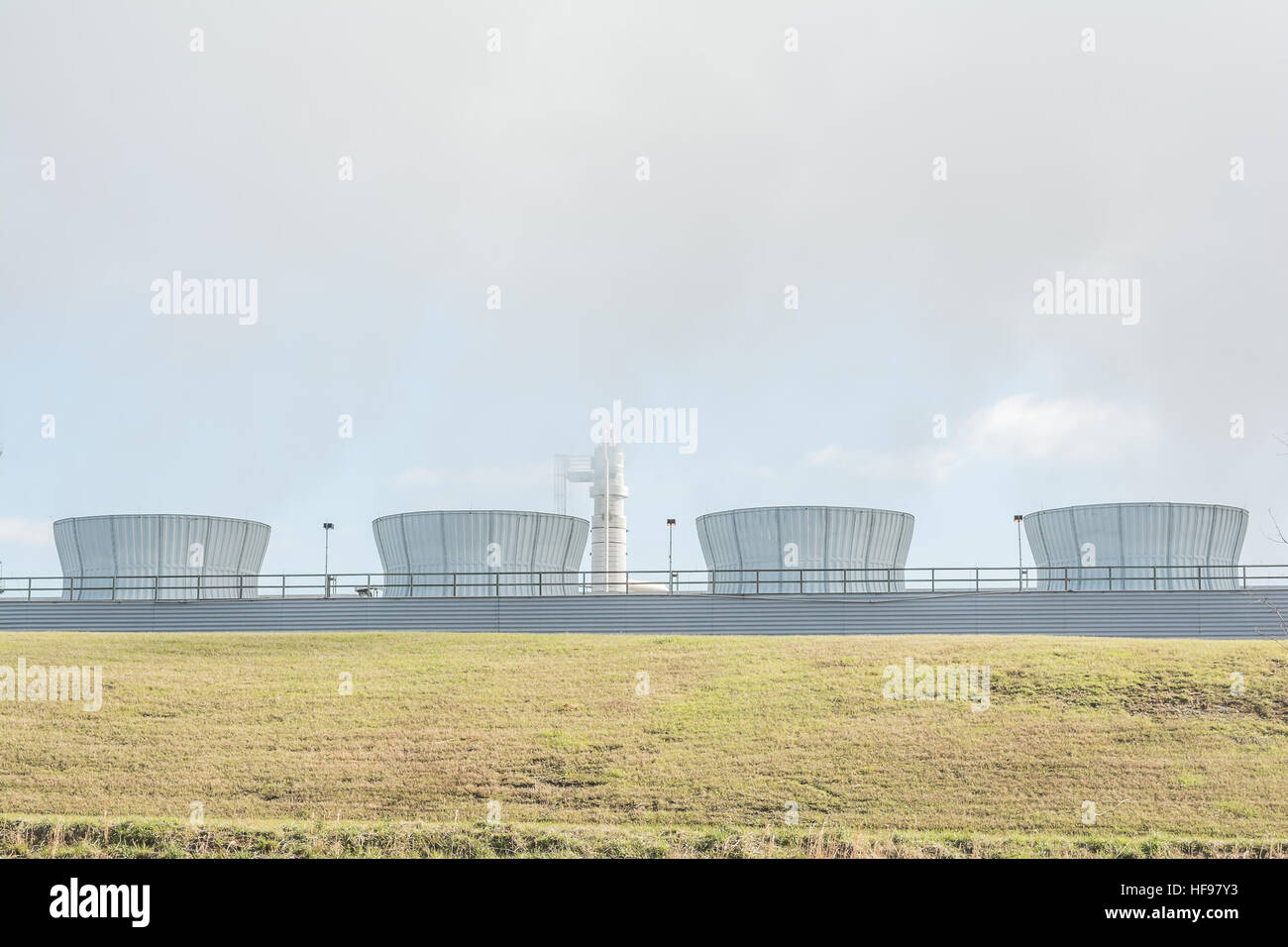 Elektrische Energie-Infrastruktur. Stockfoto