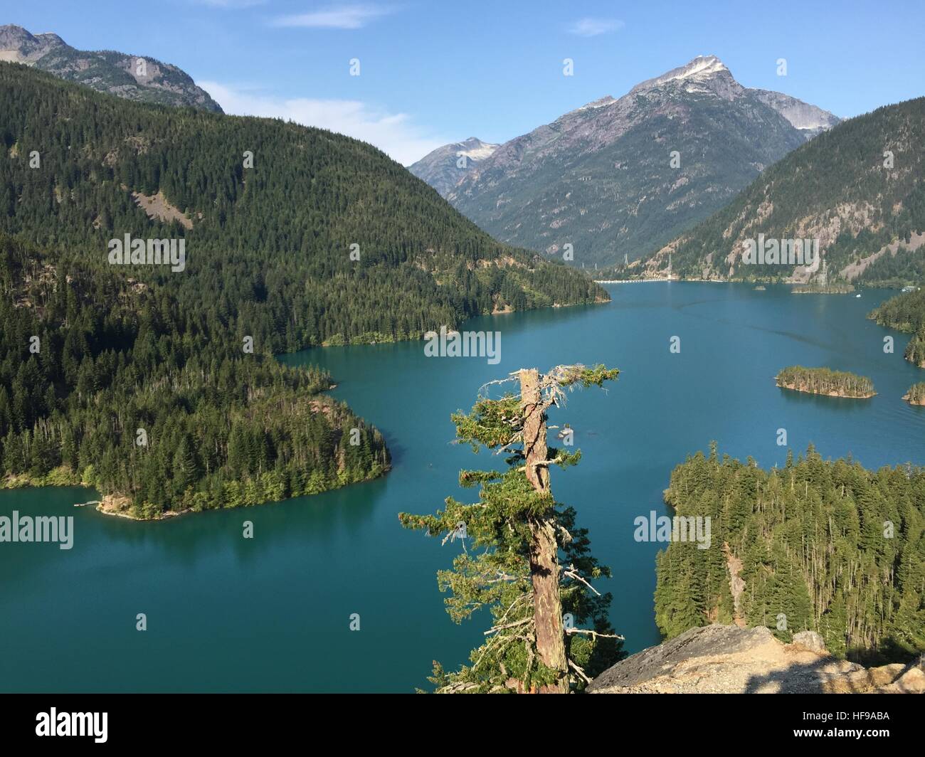North Cascades National Park, Washington: Diablo Lake Stockfoto