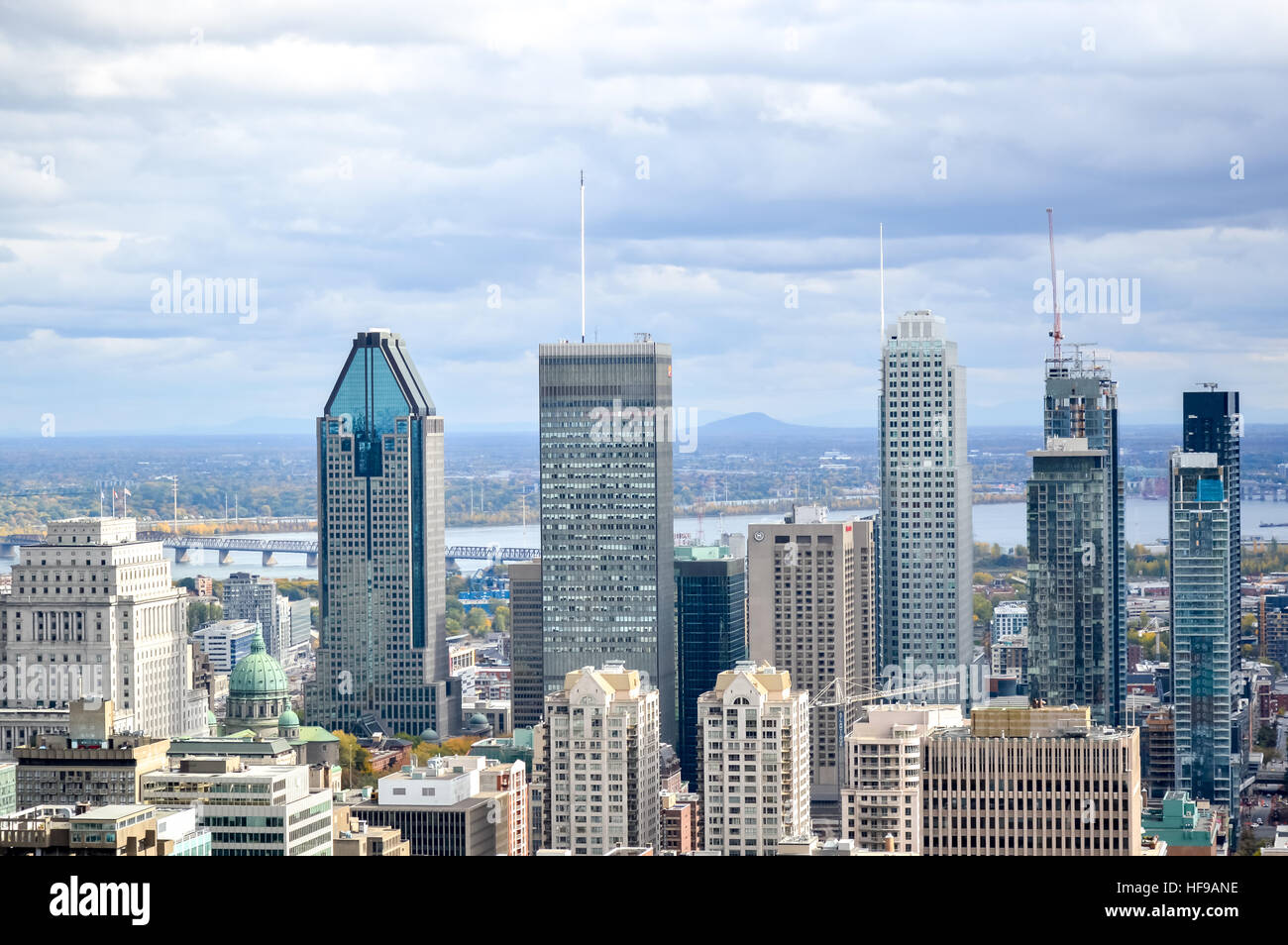 Montreal, Kanada - 10. Oktober 2016: Skyline von Montreal im Herbst, Kanada Stockfoto