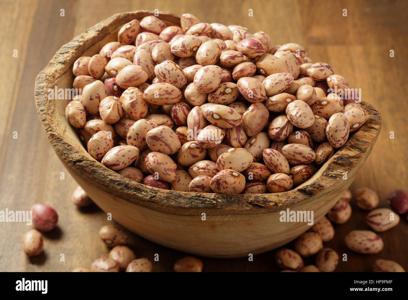 Pinto-Bohnen - getrocknet Stockfoto