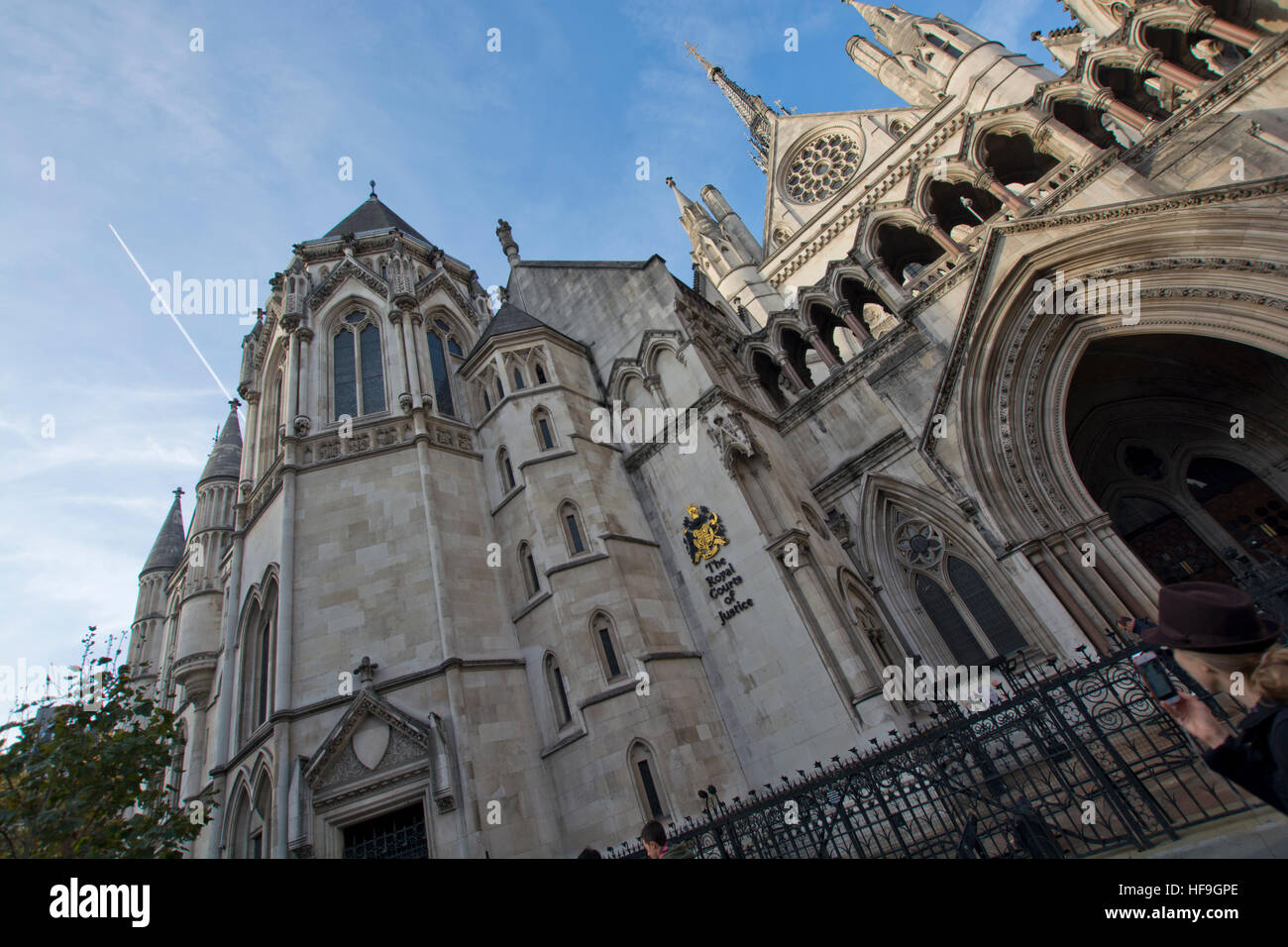 Die Königliche Gerichtshöfe in London, England Stockfoto