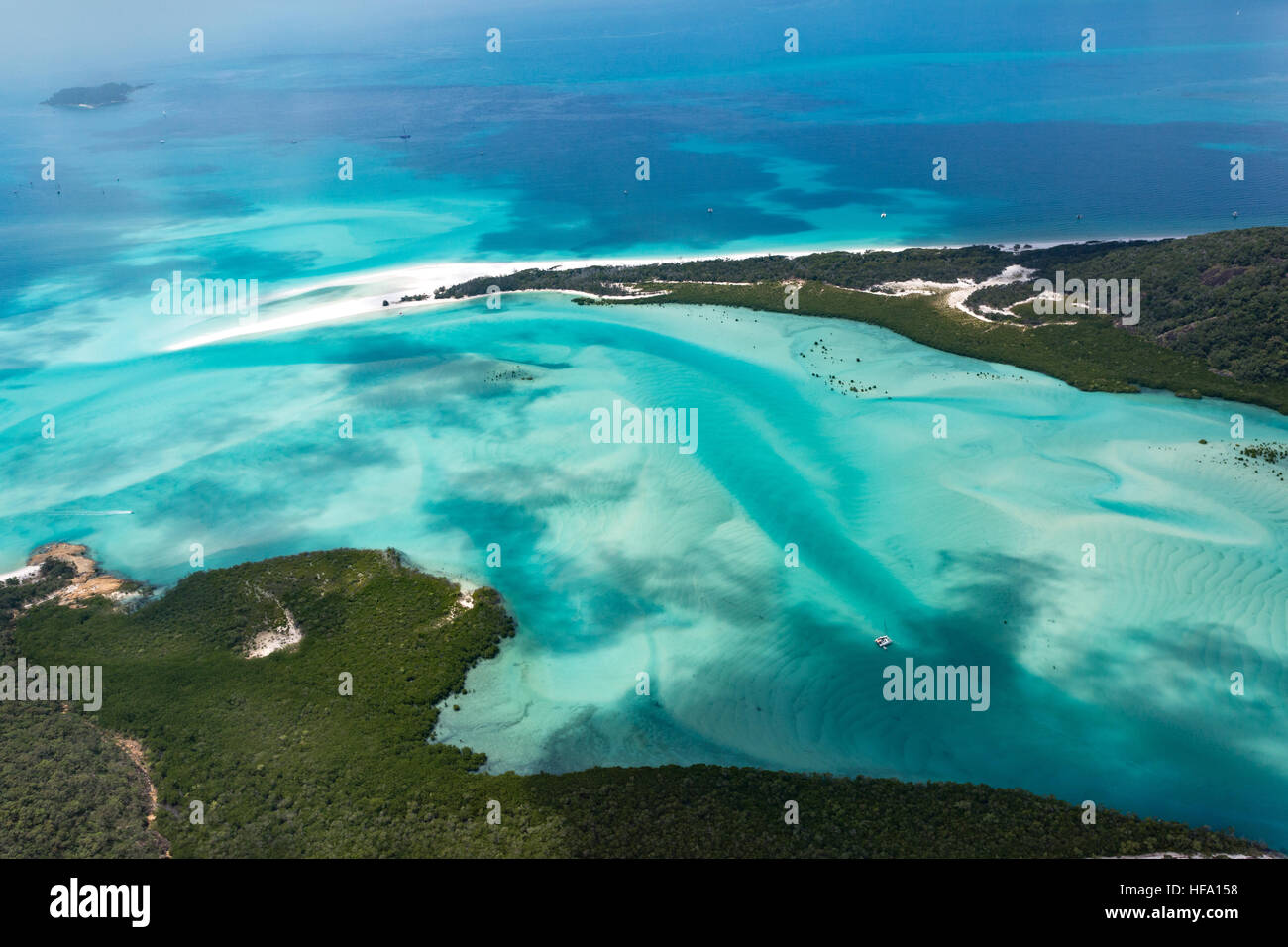 Whitsunday Islands, Whitehaven Beach, Queensland, Australien Stockfoto