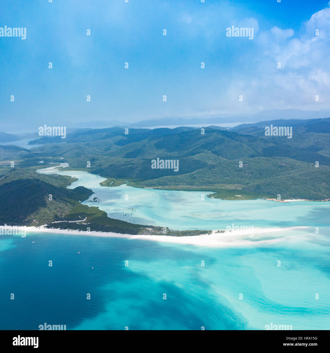 Whitsunday Islands, Whitehaven Beach, Queensland, Australien Stockfoto