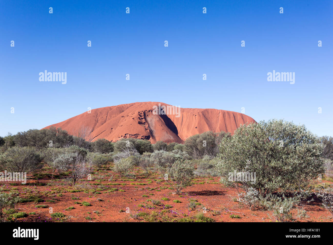 Uluru, Red Center, Northern Territory, Australien. Stockfoto