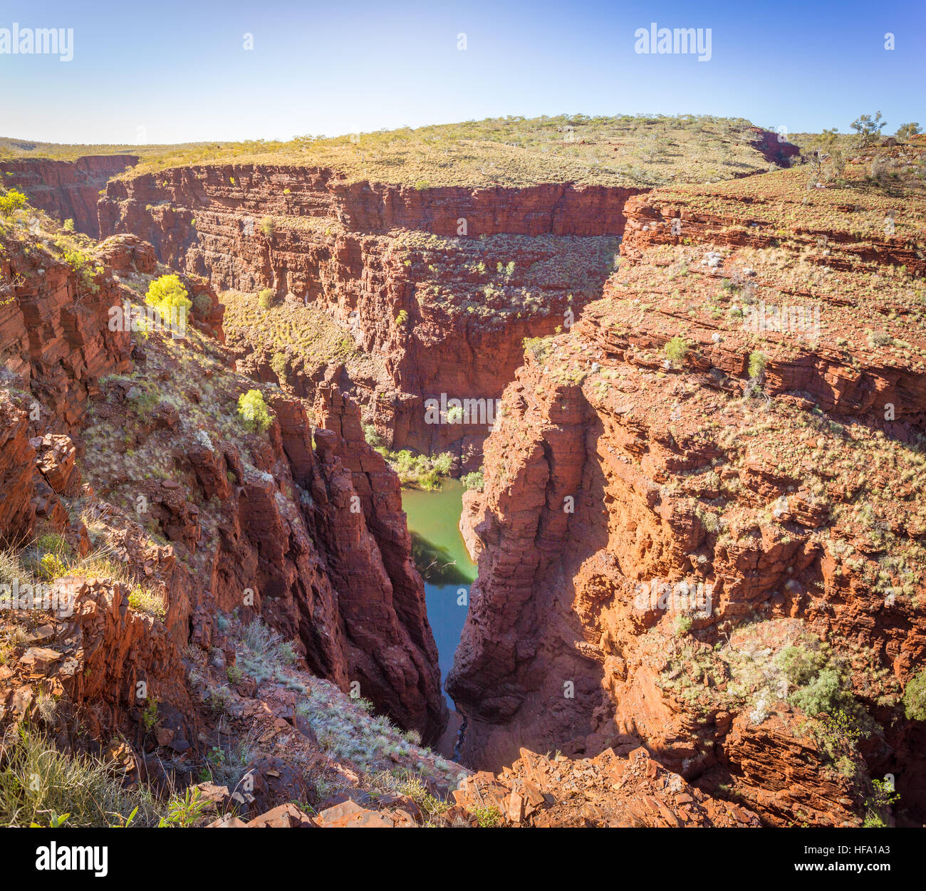Karijini-Nationalpark, Oxer Lookout, Western Australia Stockfoto