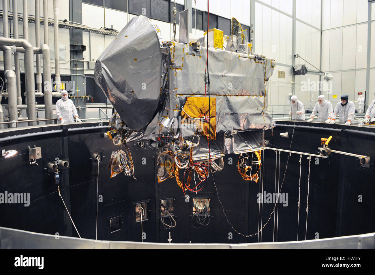 OSIRIS-REx-Raumsonde der NASA In Thermal Vakuum Test OSIRIS-REx-Raumsonde der NASA In Thermal Vakuum Test 24994043003 o Stockfoto