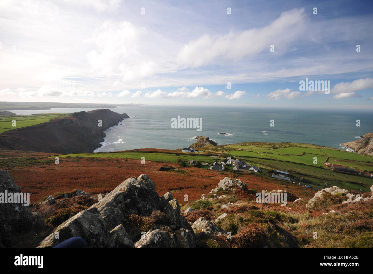 West-Wales-Landschaft in der Nähe Küste Stockfoto