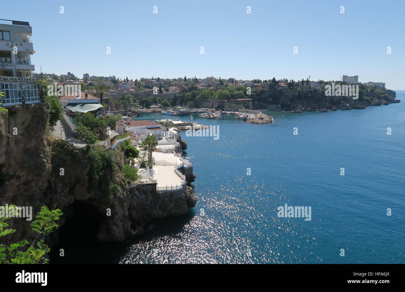 Der Hafen von Antalya in der Altstadt Kaleici Stockfoto