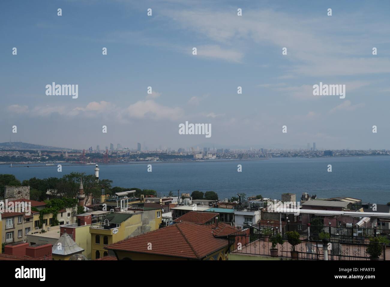 Nordküste Marmarameer und den Bosporus in Istanbul, Türkei Stockfoto