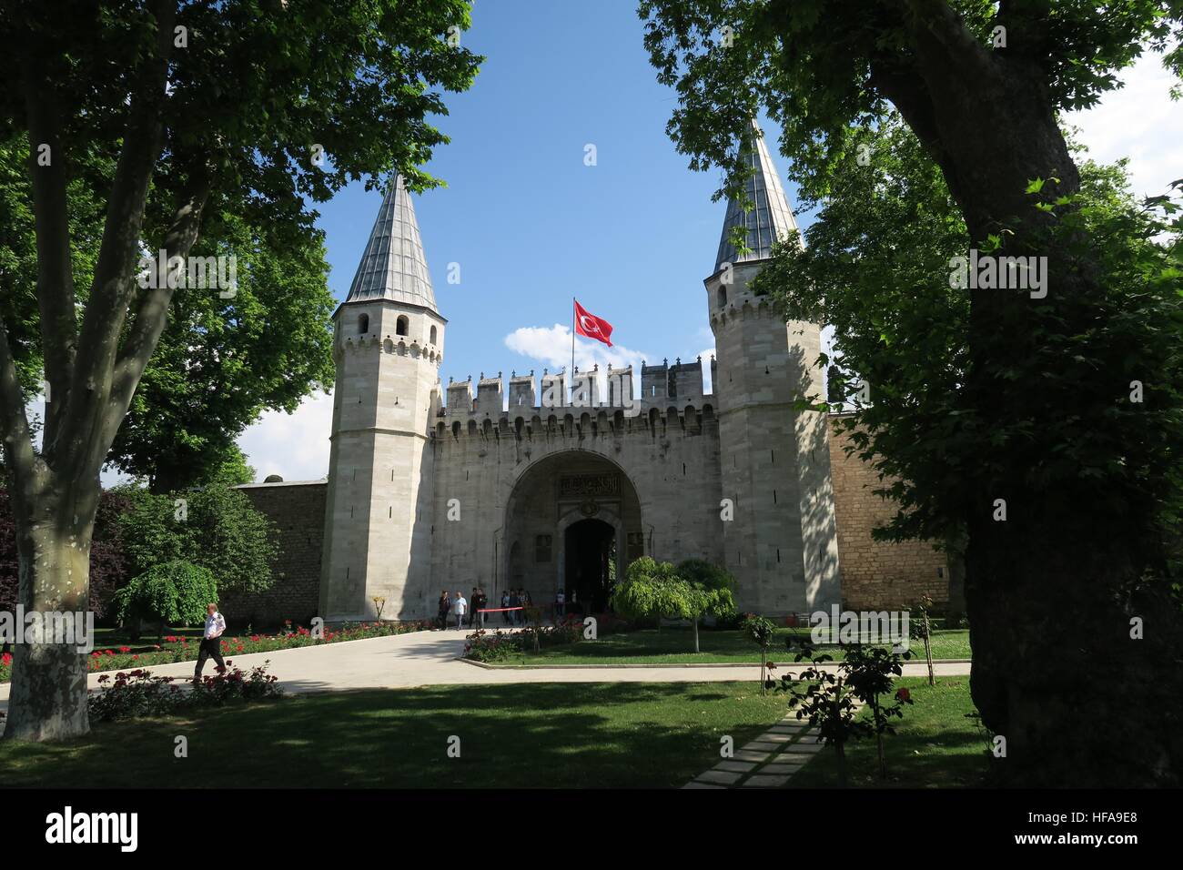 Topkapi Palace Museum in Istanbul - das Tor der Anrede ist der Haupteingang Stockfoto