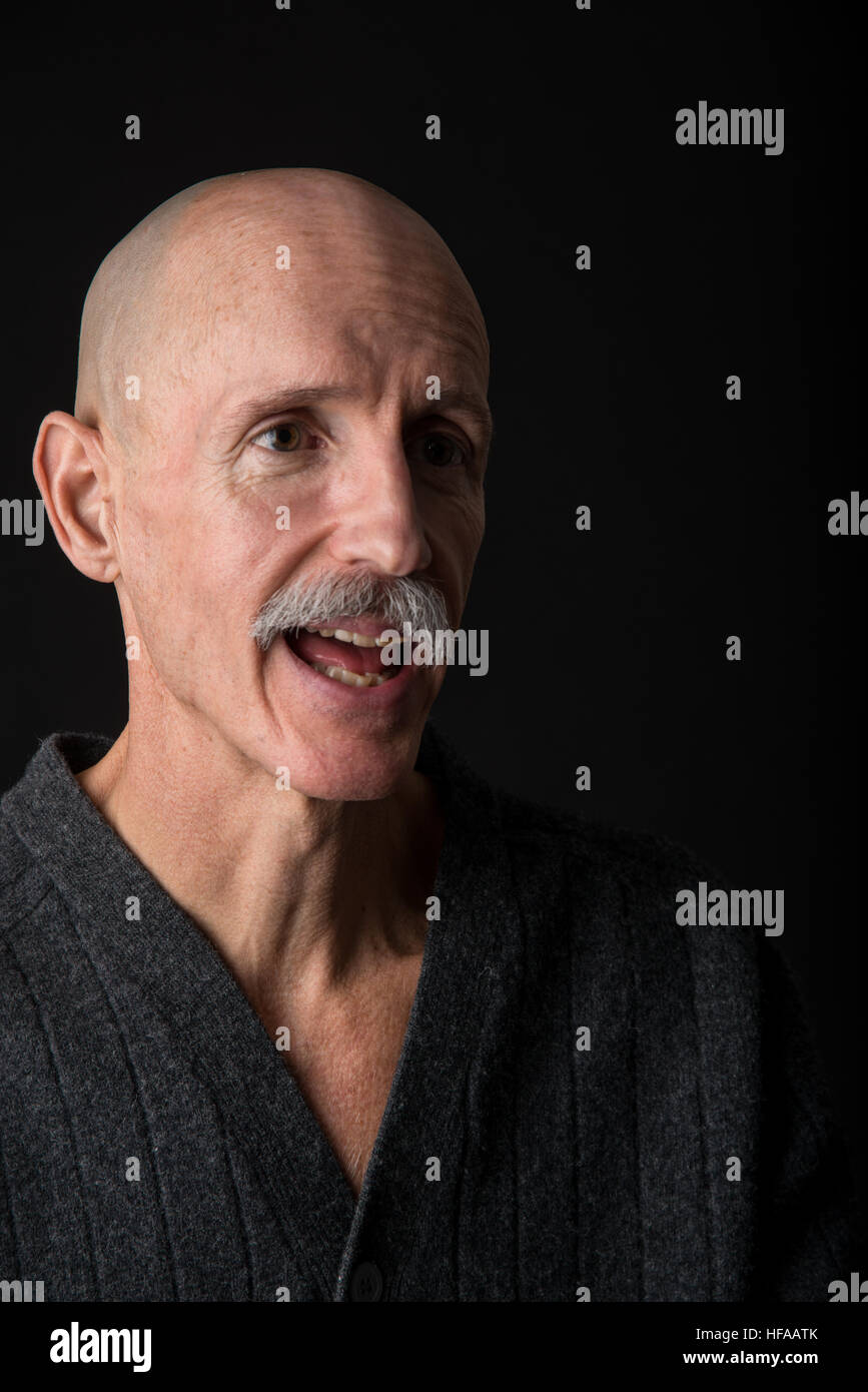 Alten Glatzkopf Stockfoto