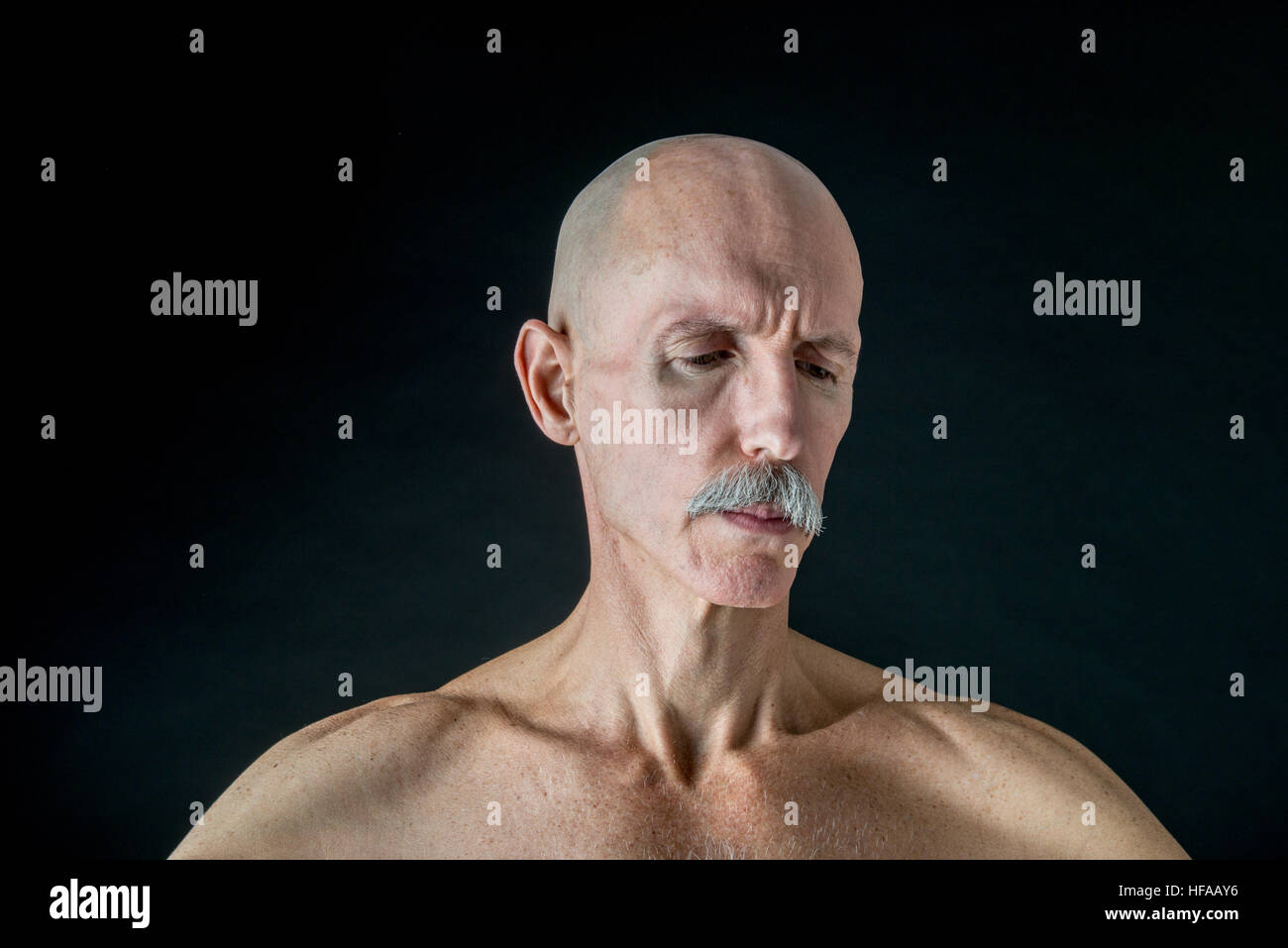 Alten Glatzkopf Stockfoto