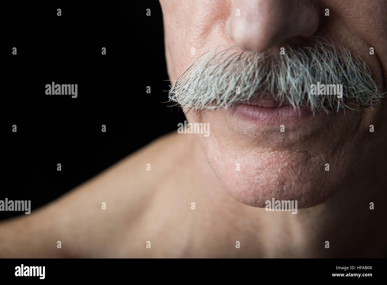 Alten Glatzkopf Stockfoto