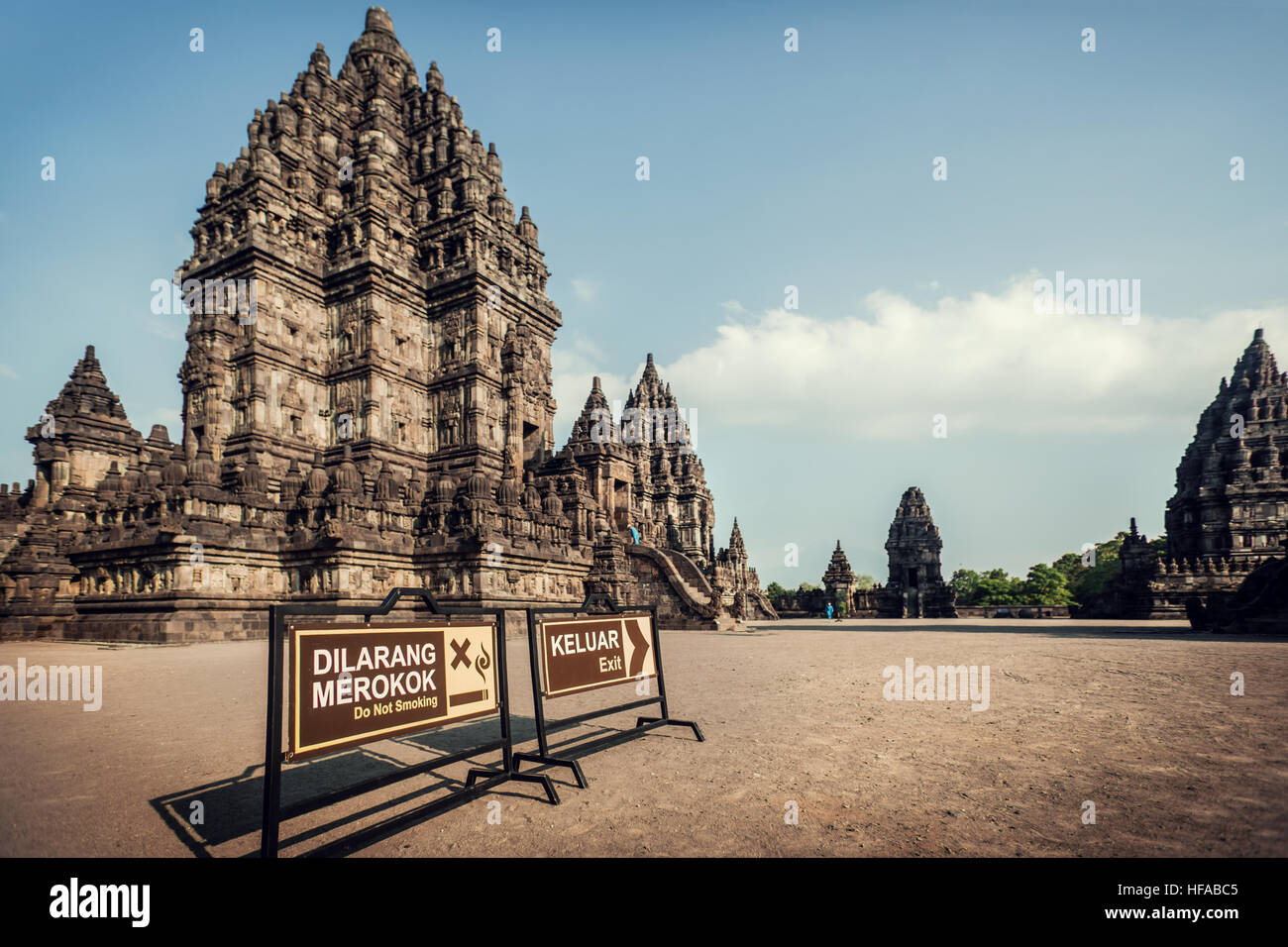 Candi Prambanan-Tempel ist ein weltweit berühmte hinduistische Denkmal in Indonesien Stockfoto