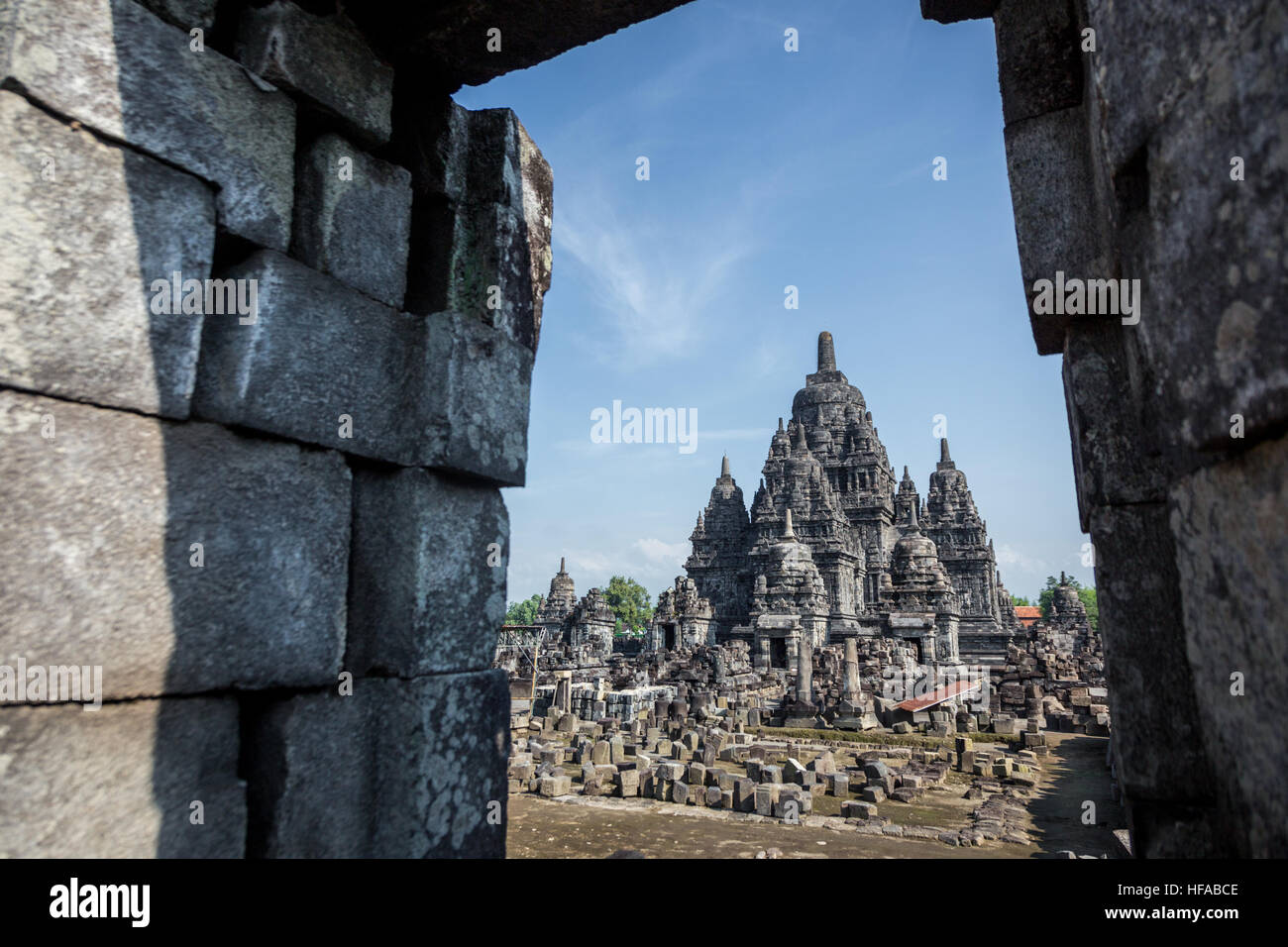 Tausend Jahre alte monumentale Hindu-Tempel in sehr gutem Zustand Stockfoto