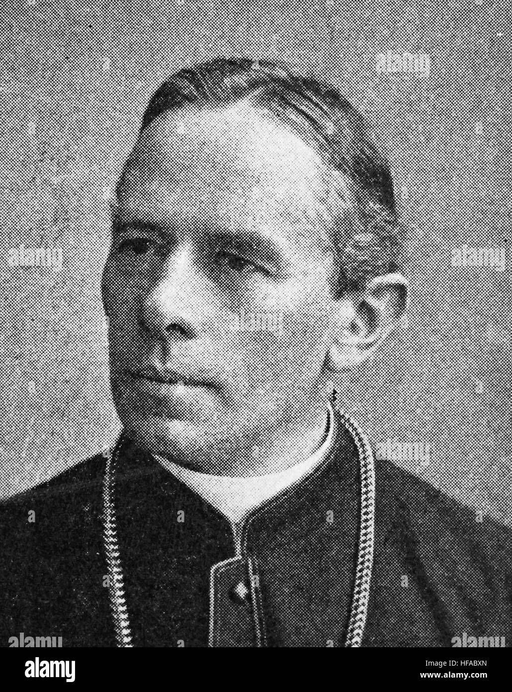 Jakob Herman Schell, 1850-1906, deutscher Philosoph und Theologe. Er wurde im Jahre 1873 römisch-katholischer Priester geweiht, wurde Professor der Theologie, Reproduktion Foto aus dem Jahr 1895, digital verbessert Stockfoto