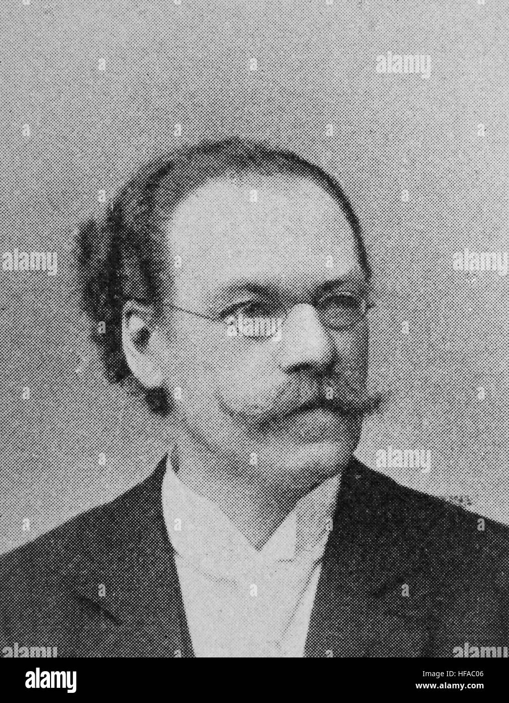 Friedrich Jodl, 1849-1914, deutscher Philosoph und Psychologe, Reproduktion Foto aus dem Jahr 1895, digital verbessert Stockfoto