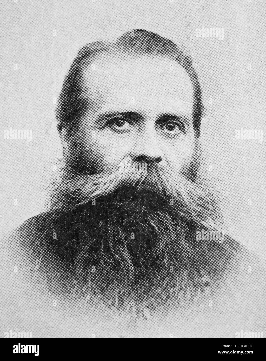 Karl Robert Eduard von Hartmann, 1842-1906, deutscher Philosoph, Reproduktion Foto aus dem Jahr 1895, digital verbessert Stockfoto