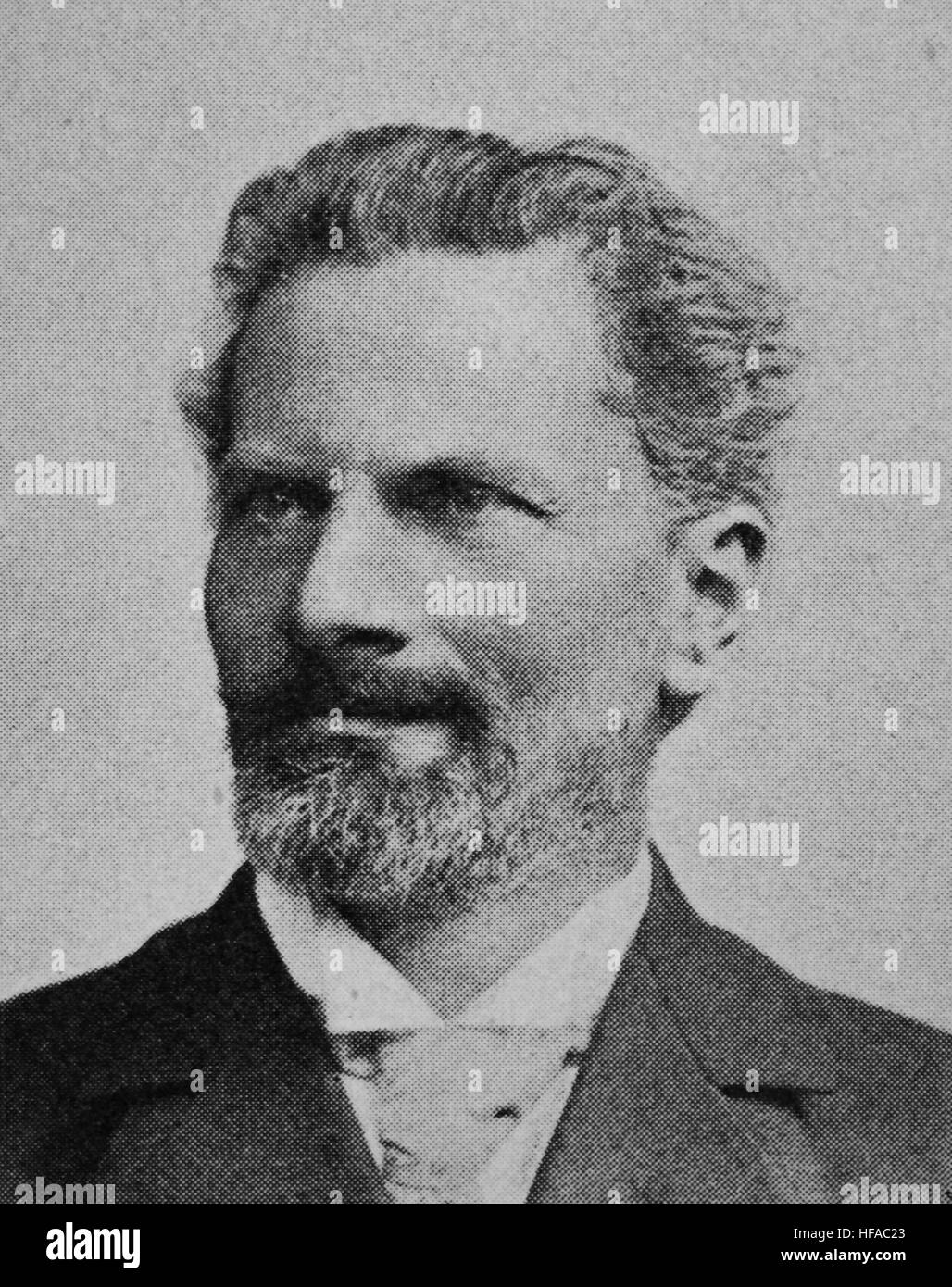 Alois Adolf Riehl, 1844-1924, eine österreichische neukantianischen Philosophen, Reproduktion Foto aus dem Jahr 1895, digital verbessert Stockfoto