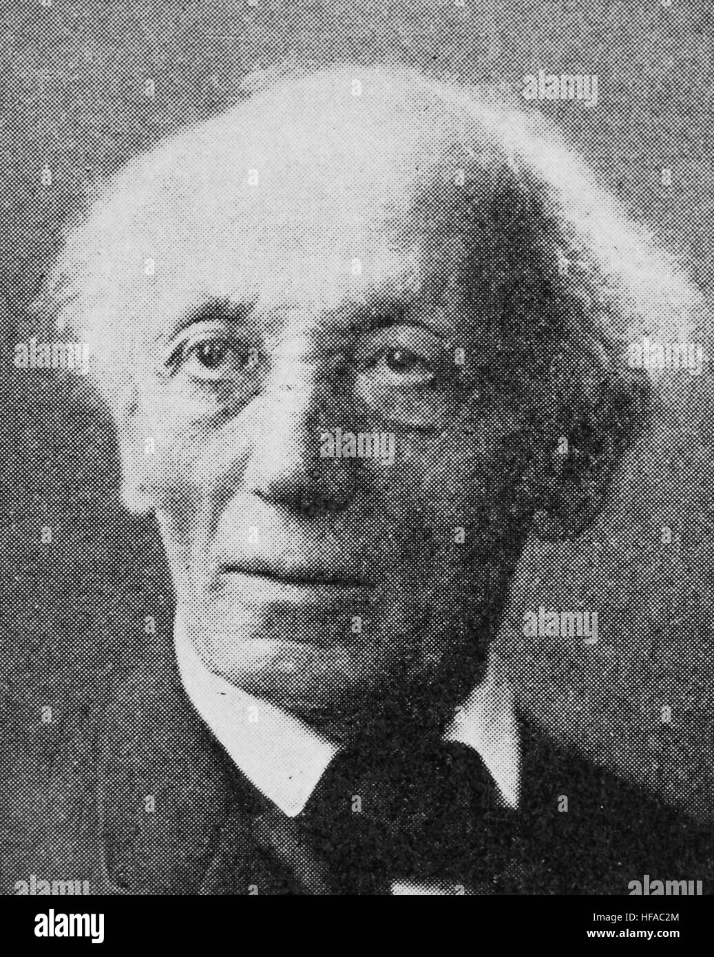 Eduard Gottlob Zeller, 1814-1908, ein deutscher Philosoph und protestantischer Theologe, Reproduktion Foto aus dem Jahr 1895, digital verbessert Stockfoto