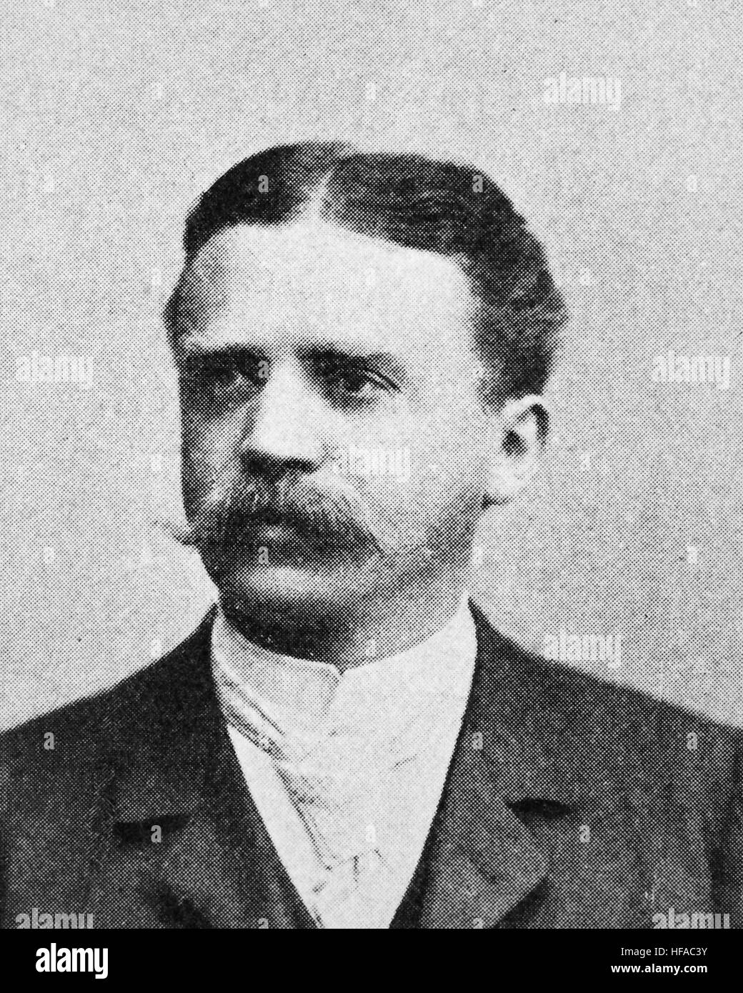 Alfred Biese, 1856-1930, ein deutscher Literaturhistoriker, Reproduktion Foto aus dem Jahr 1895, digital verbessert Stockfoto