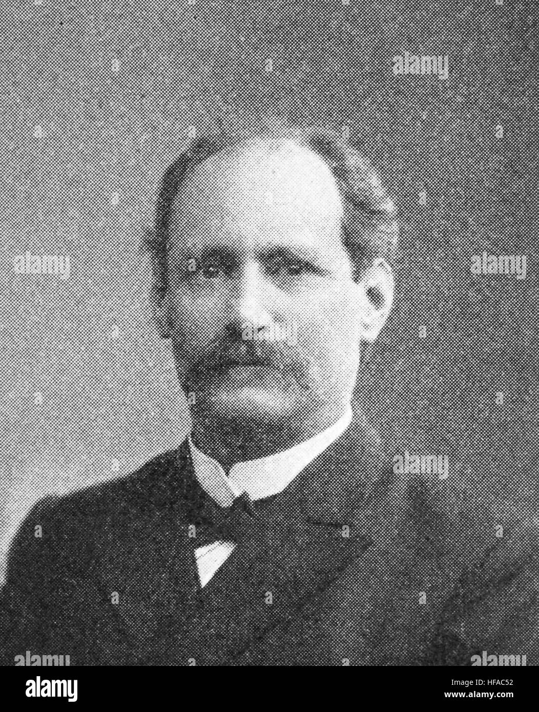 Edgar Loening, 1843-1919, ein deutscher Jurist., Reproduktion Foto aus dem Jahr 1895, digital verbessert Stockfoto