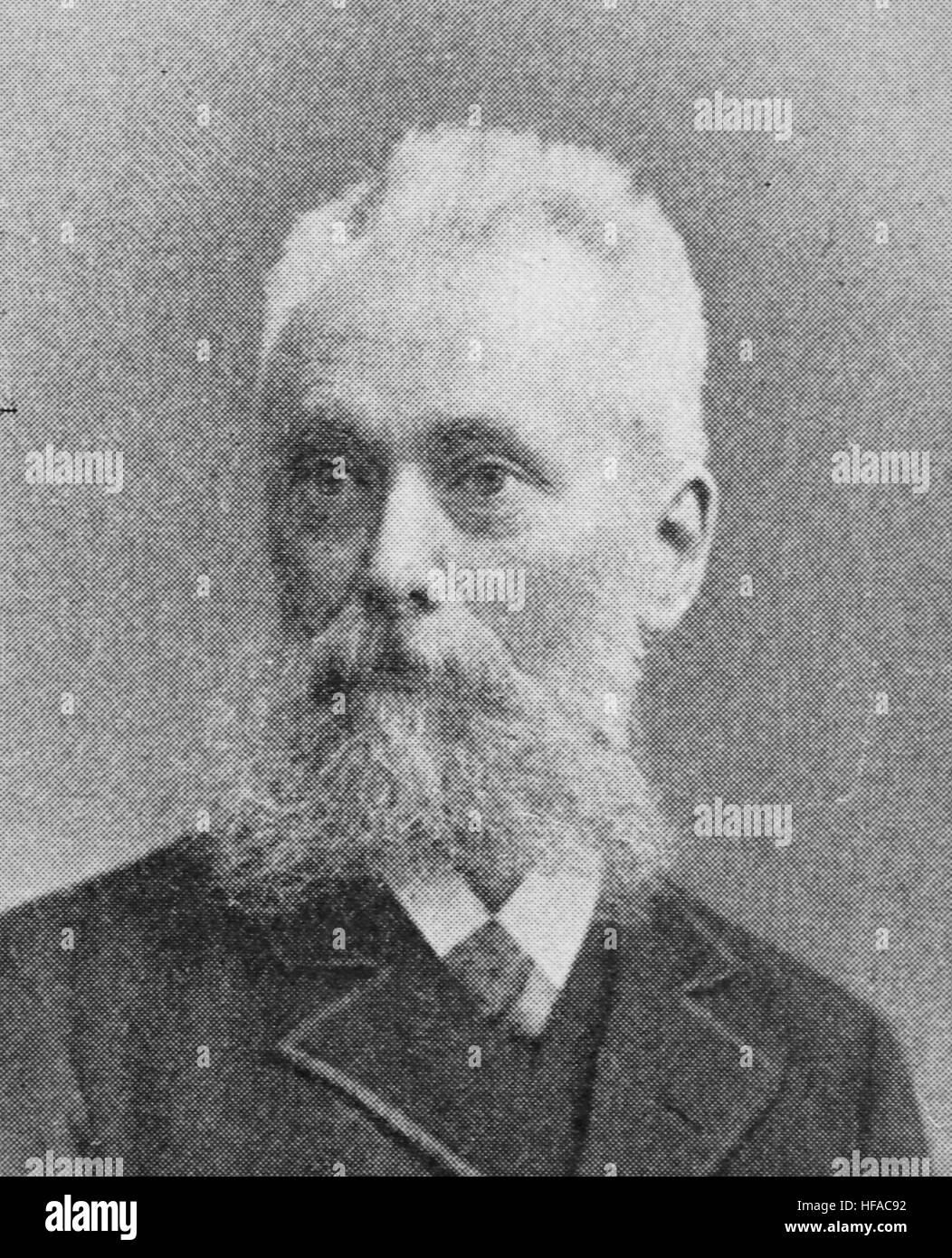Paul Hollmann, Reproduktion Foto aus dem Jahr 1895, digital verbessert Stockfoto
