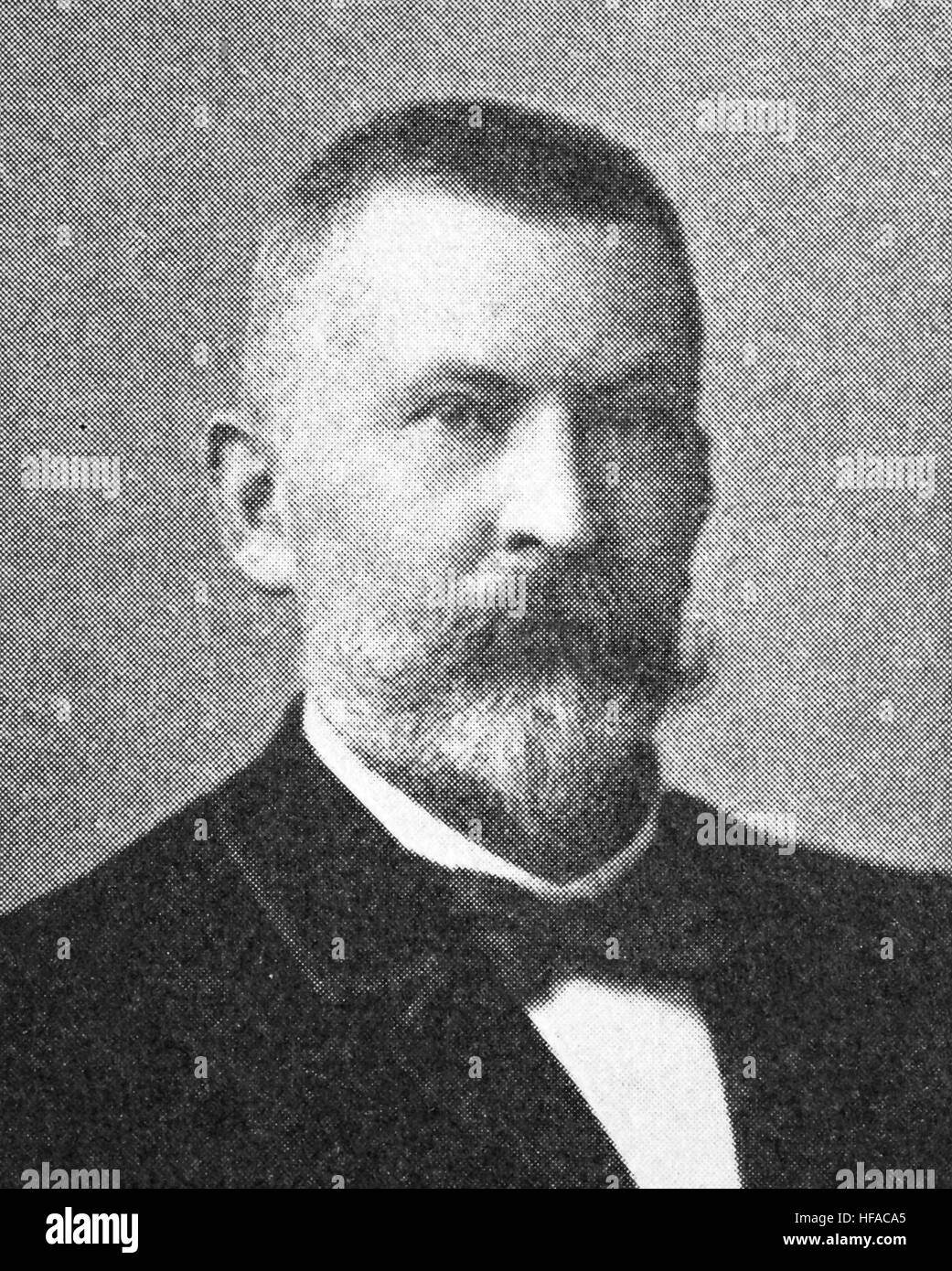 Gustav Christian Schwabe, 1813-1897, deutschstämmigen Kaufmann und Finanzier, Reproduktion Foto aus dem Jahr 1895, digital verbessert Stockfoto