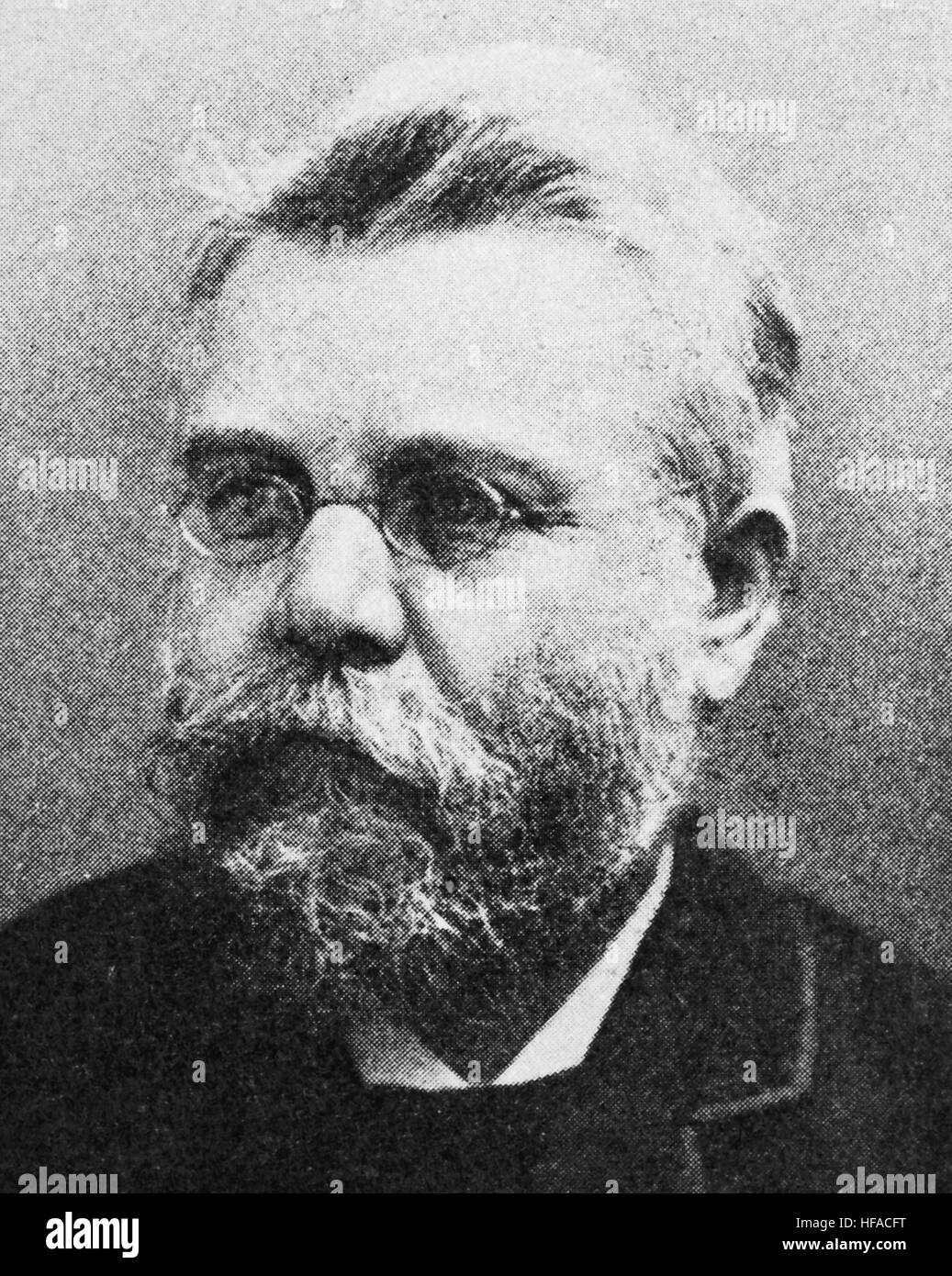 Gustav Albert Schwalbe, 1844-1916, ein deutscher Anatom und Anthropologe von Quedlinburg, Reproduktion Foto aus dem Jahr 1895, digital verbessert Stockfoto