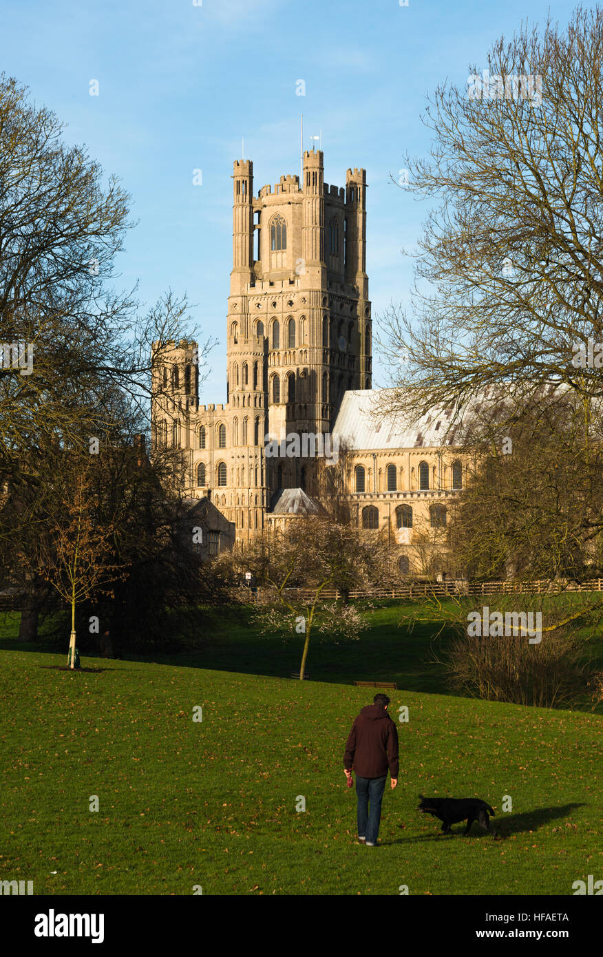 Ely Kathedrale in Cambridgeshire. England. Stockfoto
