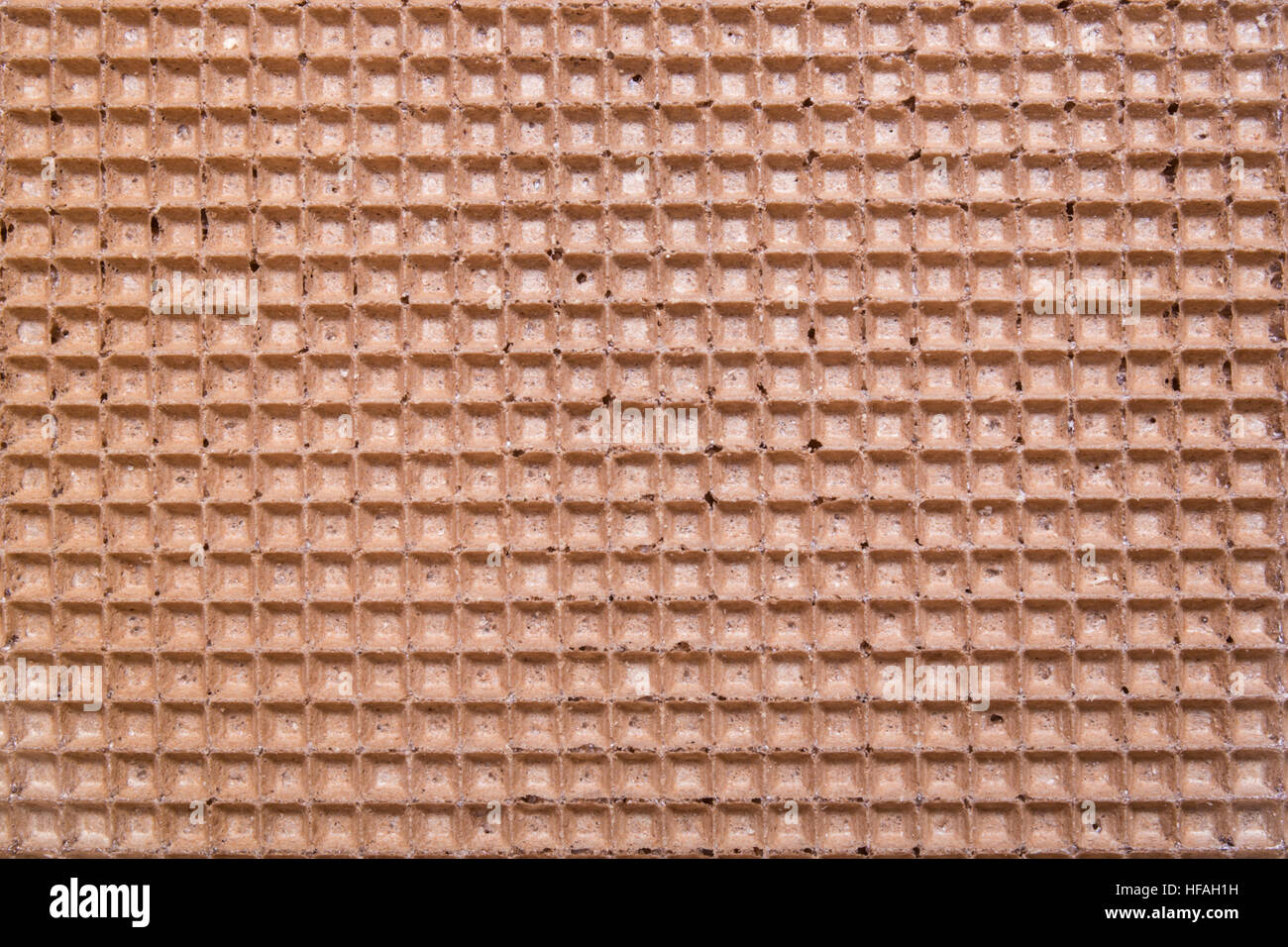 braune Wafer Hintergrund oder Textur Stockfoto