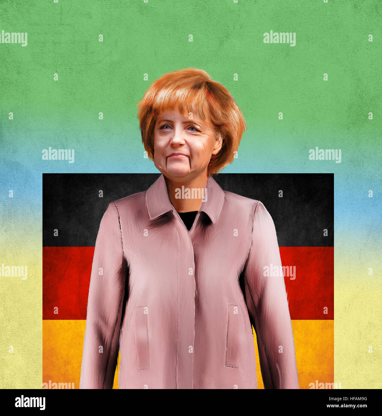 Bundeskanzlerin Angela Merkel Stockfoto
