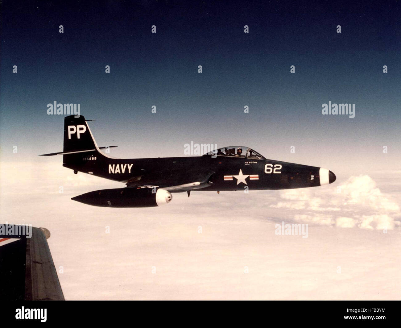 F2H - 2P Banshee von VC-61 im Flug 1955 Stockfoto