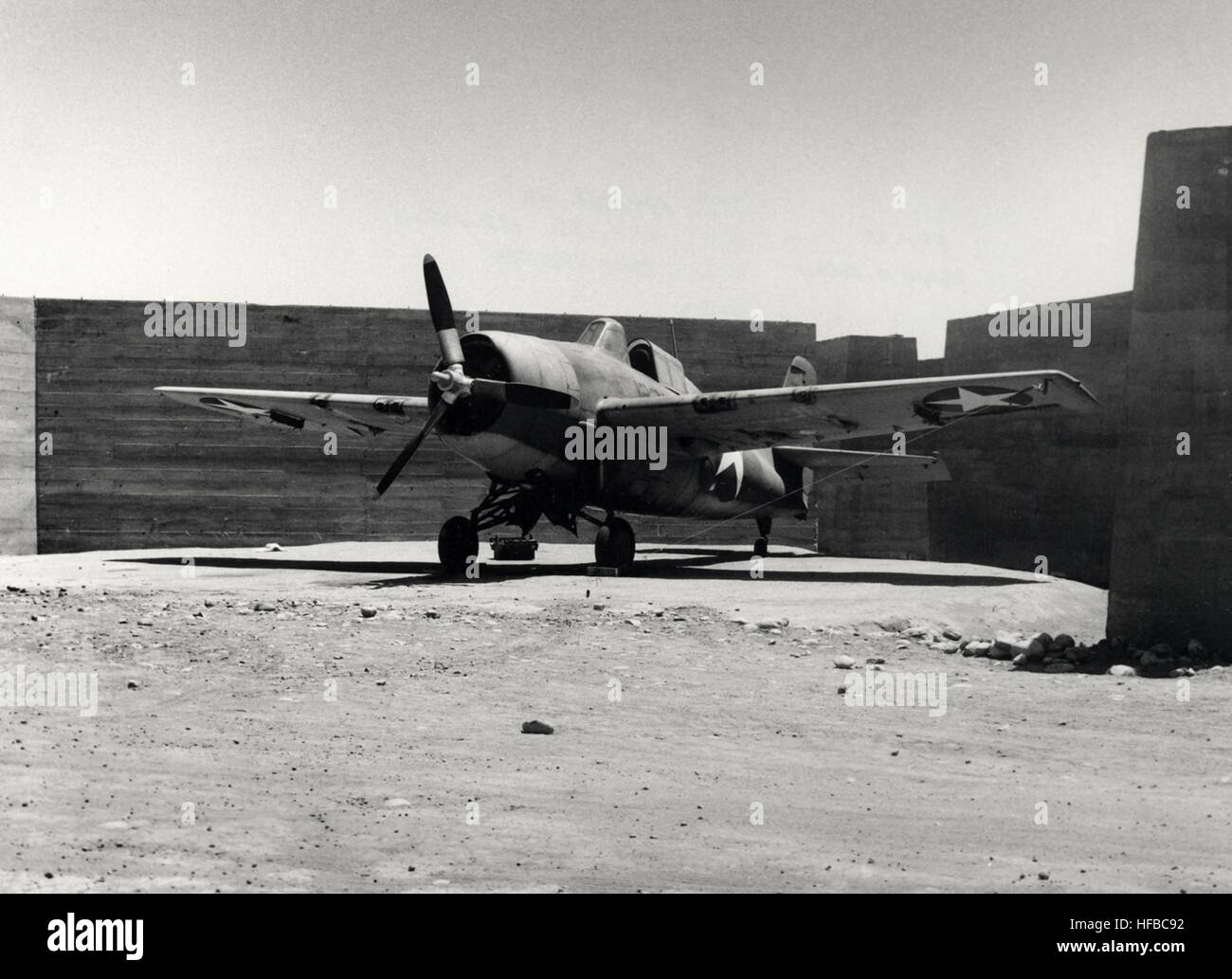 F4F-4 VMF-122 bei Camp Kearney 1942 Stockfoto