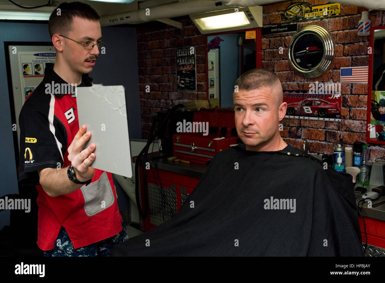 The Military Haircut Stockfotos The Military Haircut