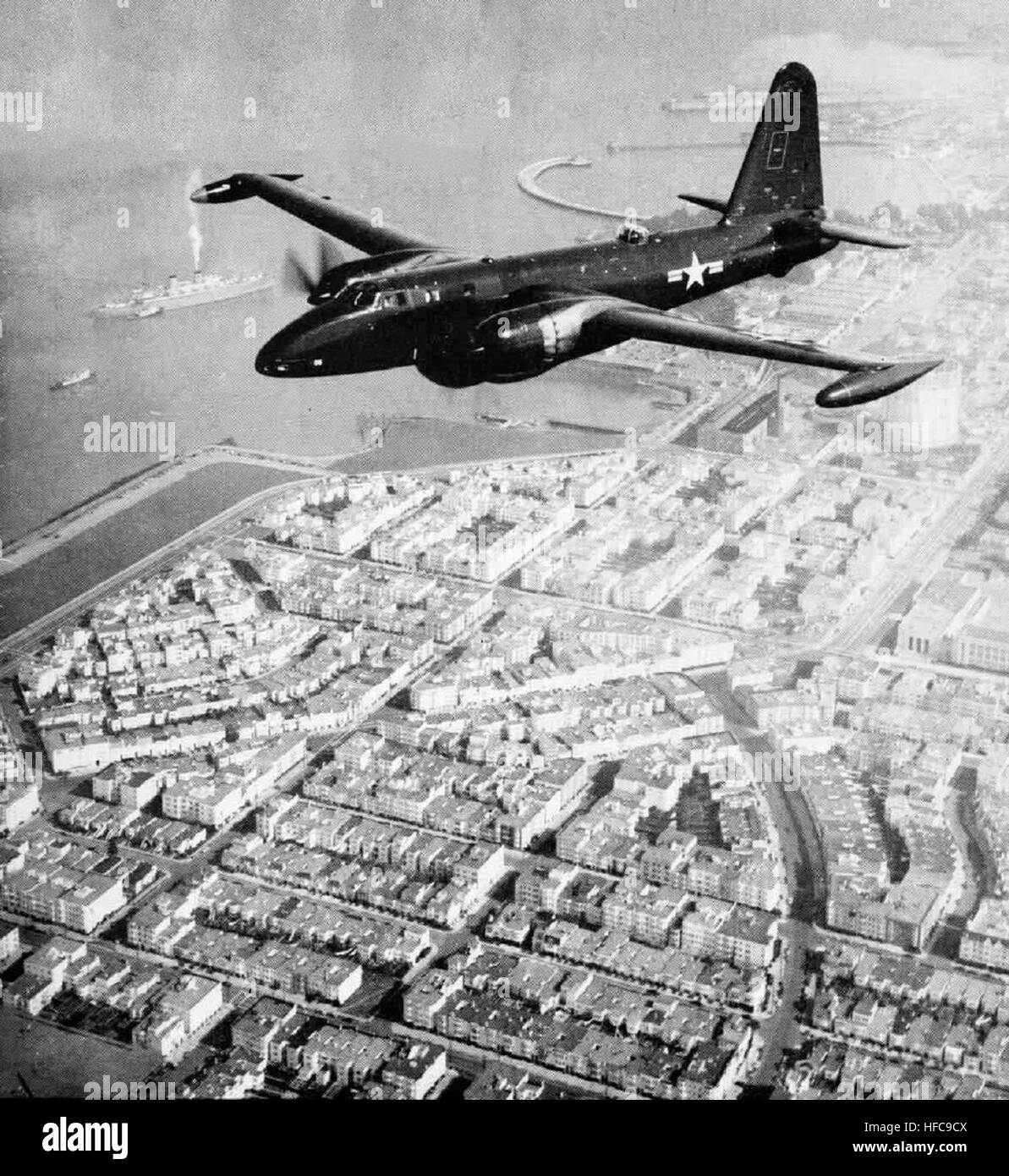 Lockheed P2V-4 Neptun im Flug 1950 Stockfoto