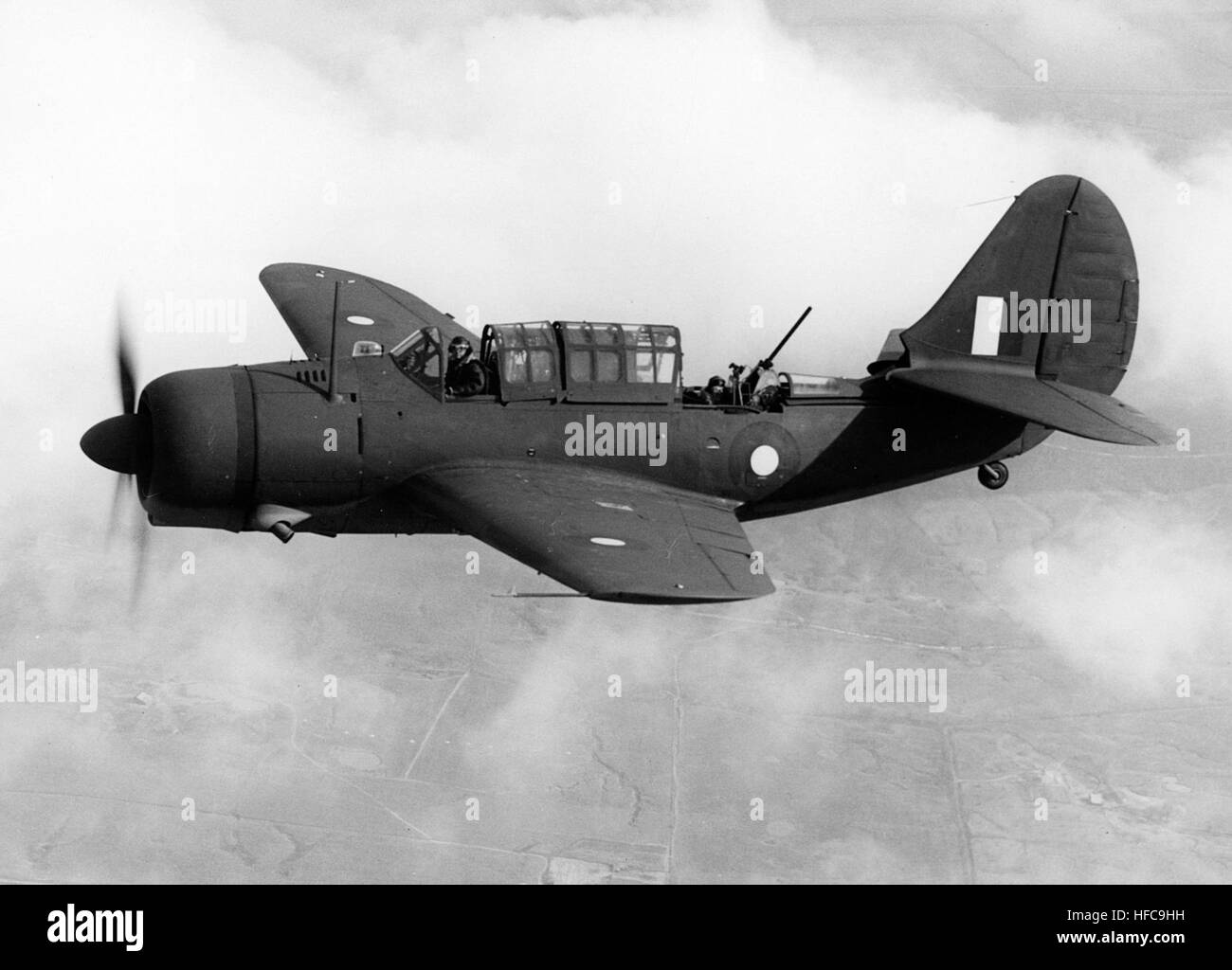 A-25A Shrike RAAF im Flug c1943 Stockfoto