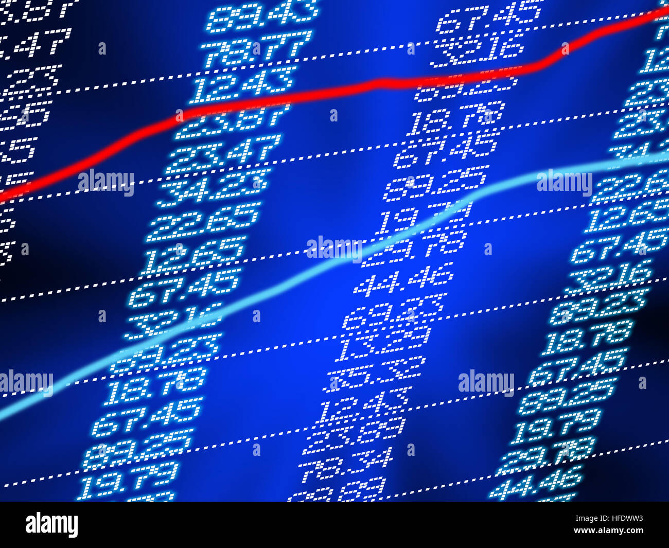 Börse-Business-Grafik Stockfoto