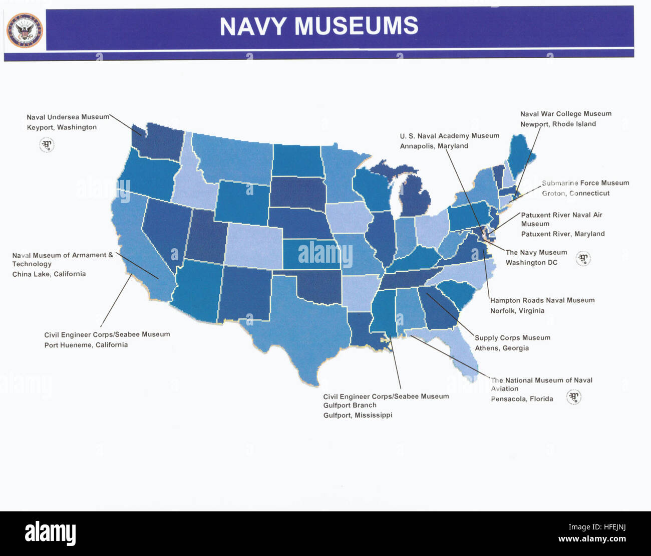 030421-N-0000 X-002 Washington Navy Yard (21. April 2003)--das Marine Museum feiert sein 40-jähriges Jubiläum und das Erbe der Vergangenheit Marine Museen mit einer neuen Ausstellung genannt, ÒSpanning drei Jahrhunderte: Museen auf der Washington Navy Yard.Ó dieses Jubiläum-Ausstellung zeigt Bilder und Artefakte aus der ursprünglichen Sammlung von NavyÕs und seine frühen Museen.  Das Museum für moderne Marine weiterhin als das größte Museum, Chronik die Geschichte der US Navy von seiner Entstehung bis zur Gegenwart Gründer Admiral Arleigh BurkeÕs Vision NavyÕs Geschichte und Traditionen mit der Welt teilen zu verkörpern.  U. Stockfoto