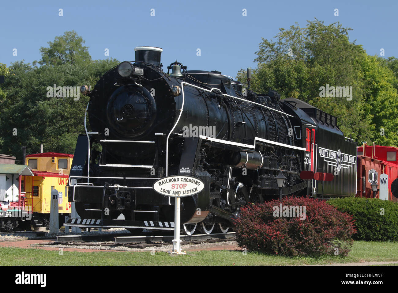 Deluth, Missabe & Iron Range Eisenbahn Lokomotive. Dampf 0-10-2 Konfiguration. Im Jahre 1936 von Baldwin Locomotive Works in Eddystone, Pennsylvania. Als n betrieben Stockfoto