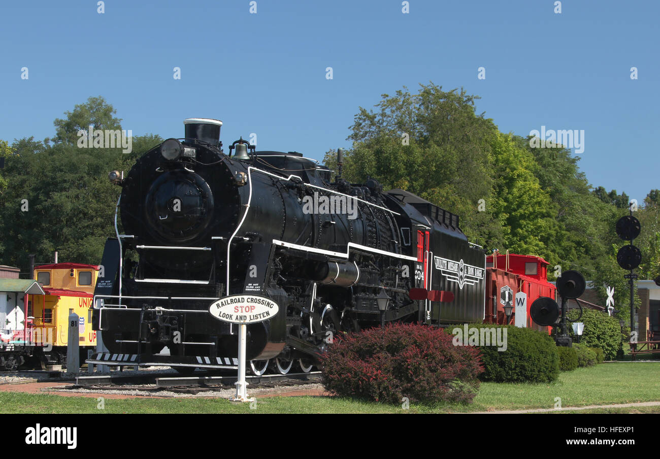Deluth, Missabe & Iron Range Eisenbahn Lokomotive. Dampf 0-10-2 Konfiguration. Im Jahre 1936 von Baldwin Locomotive Works in Eddystone, Pennsylvania. Als n betrieben Stockfoto