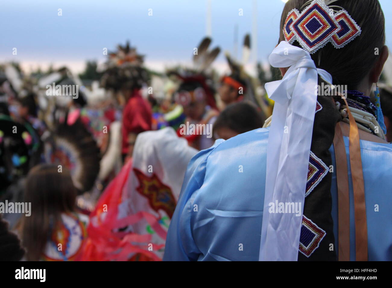 Native American Dance Festival. -21/08/2011 - USA / Minnesota / Minneapolis - Shakopee Mdewakanton Sioux Gemeinschaft Wacipi Pow Wow. --Sandrine Huet / Le Pictorium Stockfoto