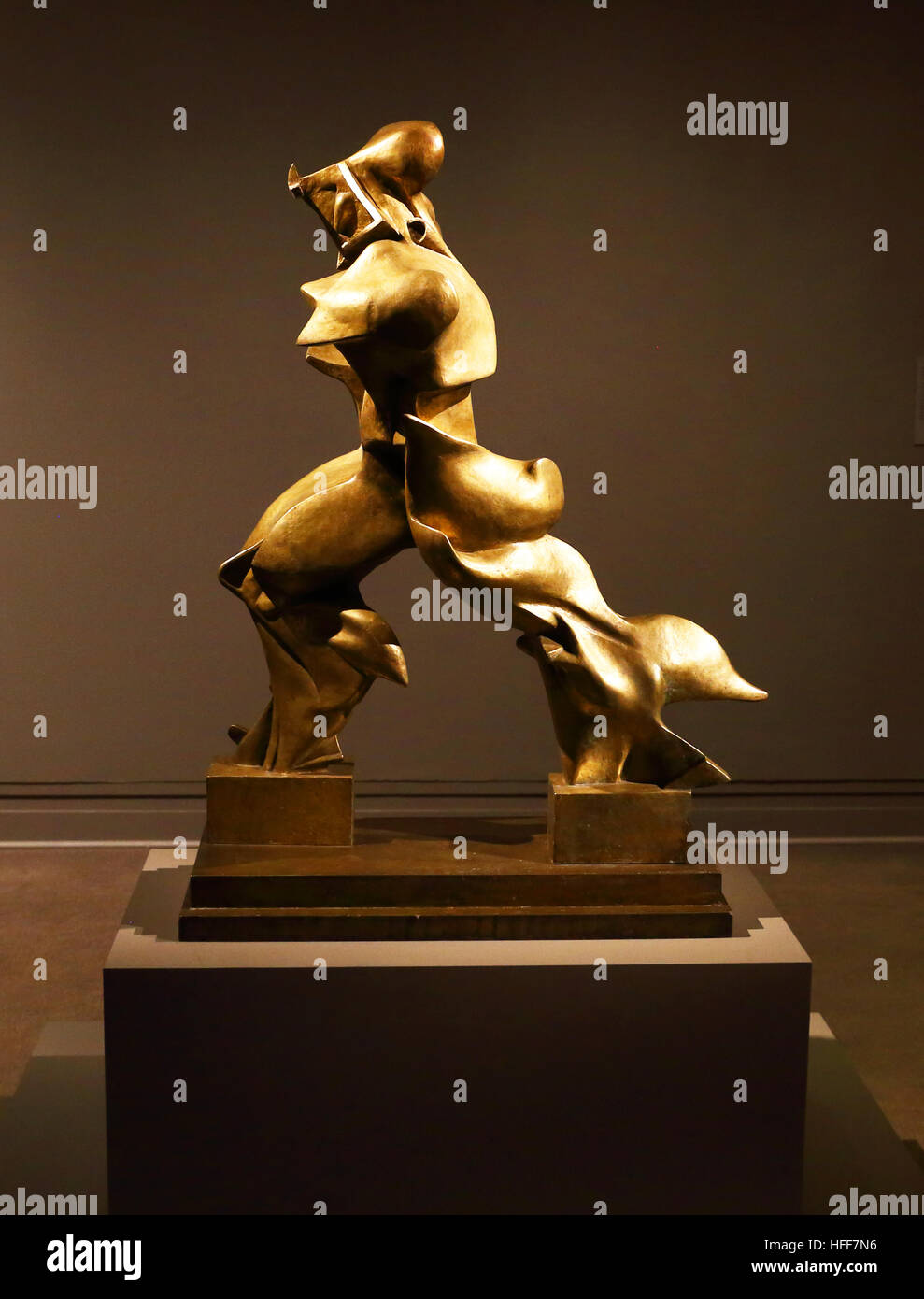 A Besetzung des Bildhauers Umberto Boccioni 